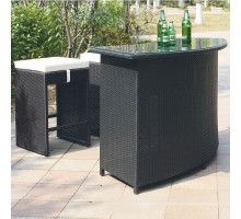 Derong барный комплект из искусственного ротанга (Kvimol)